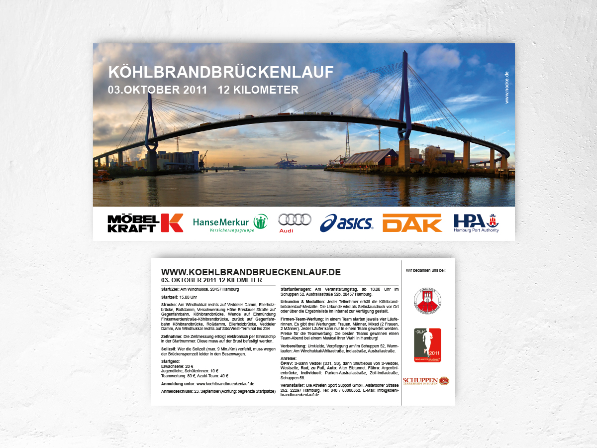 Flyer Köhlbrandbrückenlauf