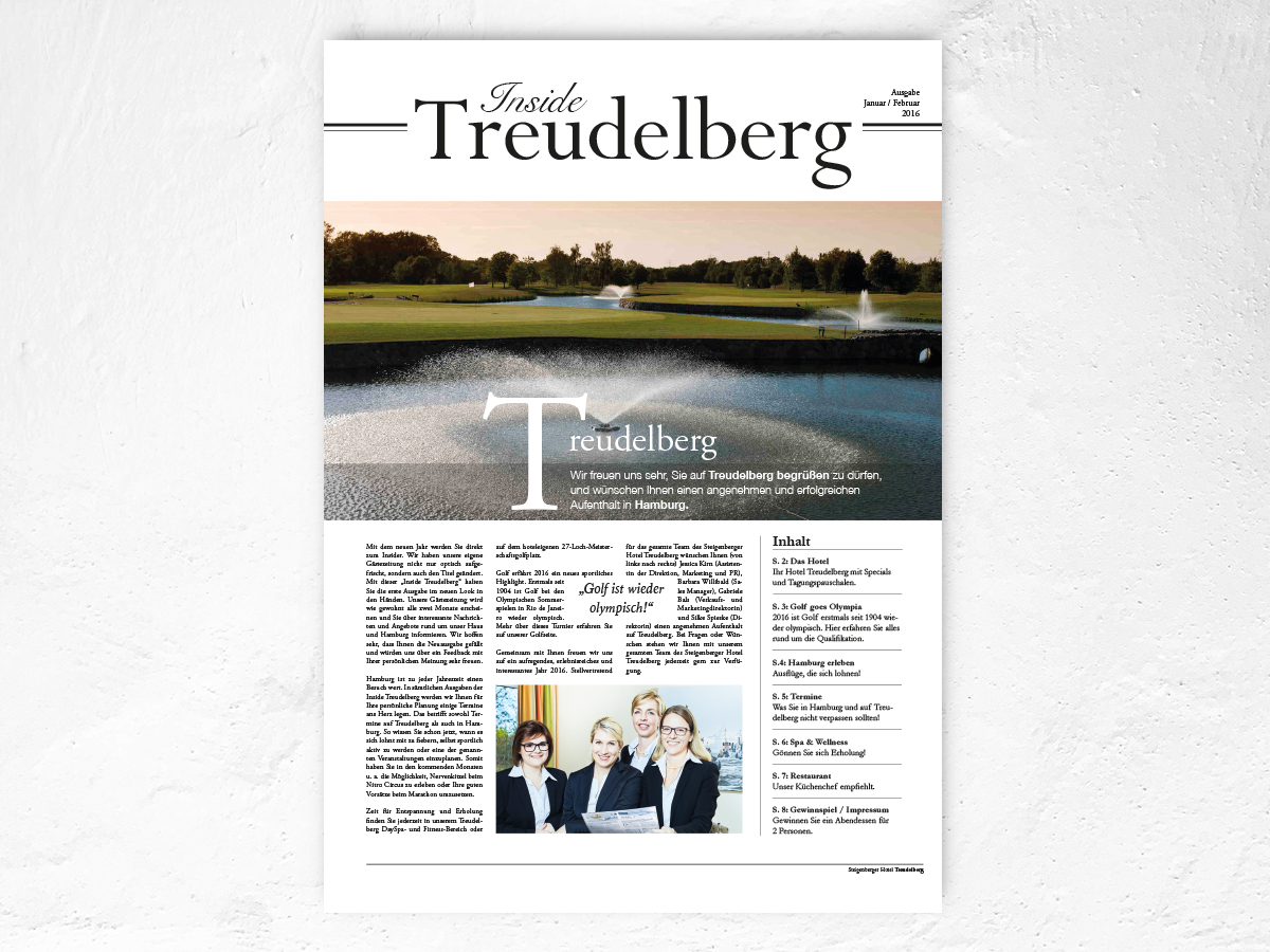Cover Inside Treudelberg Issue January