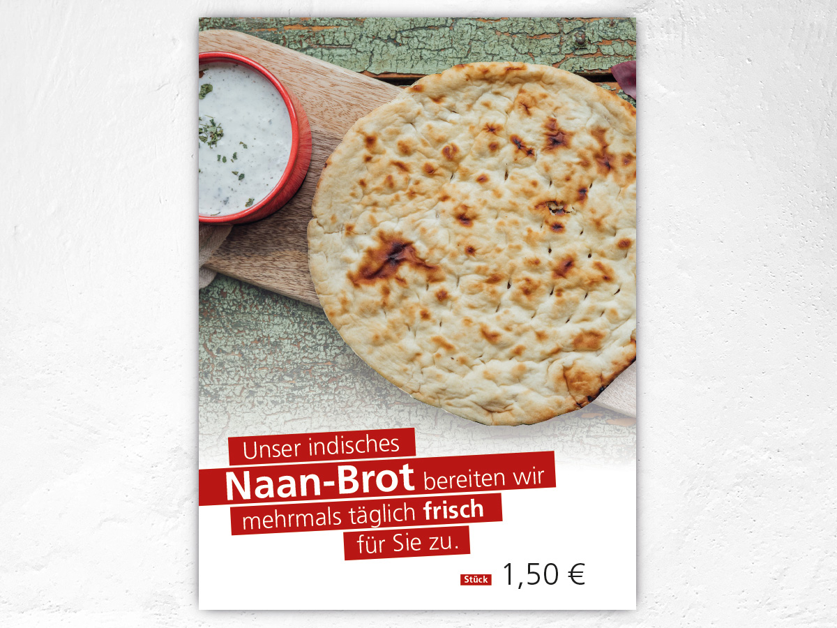 Aufsteller Naan